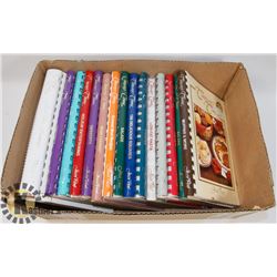 LOT OF 15 COMPANYS COMING COOKBOOKS