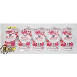BAG OF SCHICK QUATTRO FOR WOMEN DISPOSABLE RAZORS