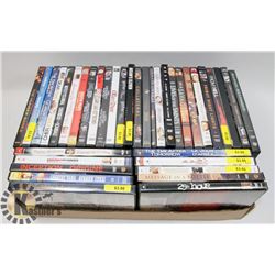 FLAT OF 35 PLUS DVD'S