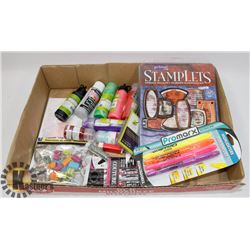 LOT OF CRAFT SUPPLIES & SCRAP BOOKING ITEMS