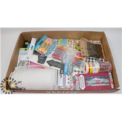 LOT OF CRAFT SUPPLIES & SCRAP BOOKING ITEMS
