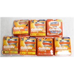 BAG OF ASSORTED GILLETTE FUSION REPLACEMENT
