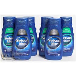 LOT OF 6 ASSORTED SELSUN BLUE ANTI DANDRUFF