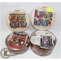 8PC SET OF STONEWARE MUGS & PLATES