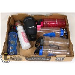 FLAT OF EDDIE BAUER GYM BOTTLES