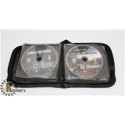 CD WALLET FULL OF PLAYSTATION 3 GAMES