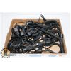 Image 1 : FLAT OF ASSORTED 12V POWER SUPPLY CABLES