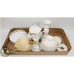 FLAT OF HOME DECOR INCLUDING ROYAL DOULTON