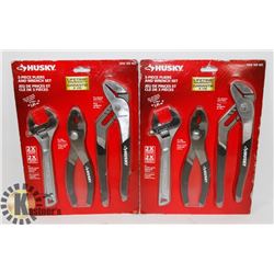 SEALED SET OF 2 HUSKY 3 PC PLIERS