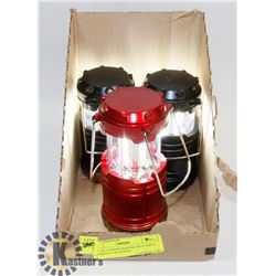 LOT OF 3 EDDIE BAUER 100 LUMEN CAMPING LANTERNS