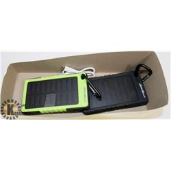 LOT OF TWO EDDIE BAUER SOLAR POWER BANKS 6000MAH