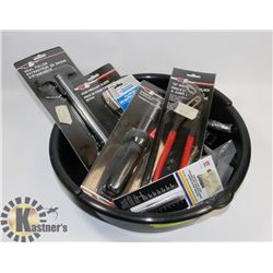 OIL DRAIN PAN WITH SEAL PULLER, 10" BOLT JOINT