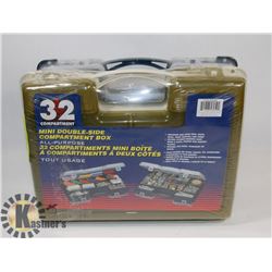 LOT OF 2 MINI DOUBLE SIDED COMPARTMENTS BOXES