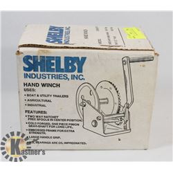 SHELBY INDUSTRIES HAND WINCH.