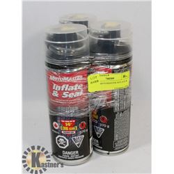 LOT OF 3 MOTOMASTER INFLATE & SEAL.