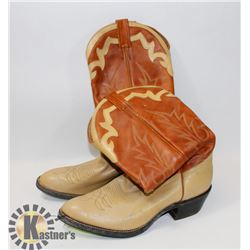 NEW 2 TONE BROWN 10.5 COWBOY BOOTS.