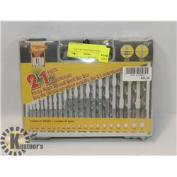 21PC HIGH SPEED DRILL BIT SET.