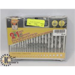 21PC HIGH SPEED DRILL BIT SET.