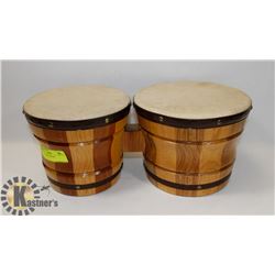 PAIR OF BONGO DRUMS.