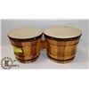 Image 1 : PAIR OF BONGO DRUMS.