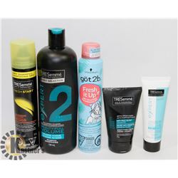 BAG OF ASSORTED HAIR PRODUCTS