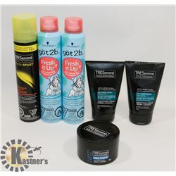 BAG OF ASSORTED HAIR PRODUCTS