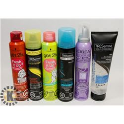 BAG OF ASSORTED HAIR PRODUCTS