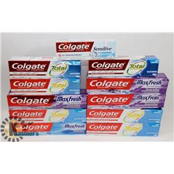 BAG OF ASSORTED TOOTHPASTE