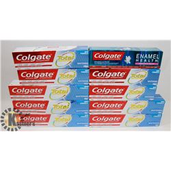 BAG OF ASSORTED TOOTHPASTE