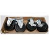 Image 1 : FLAT OF LARGE HEAVY DUTY CASTORS