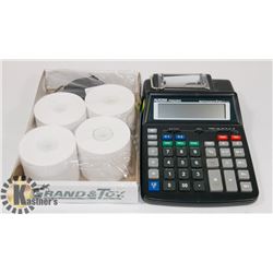 PRINTING CALCULATOR WITH EXTRA PRINTING PAPER