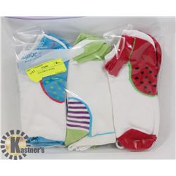 9PK LADIES ANKLE SOCKS.