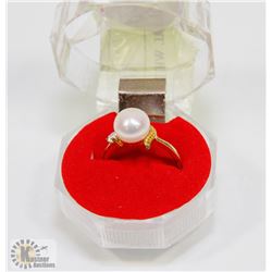 #78-FRESH WATER PEARL WHITE RING