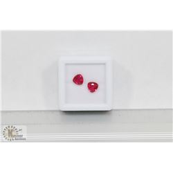 #23-MATCHING PAIR EARRING RED RUBY GEMSTONE 2.2CT