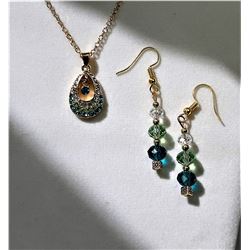 22)  GOLD TONE WITH RHINESTONE CRYSTAL