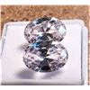 Image 1 : 16)  LOT OF 2 MATCHED OVAL ZIRCON