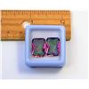 Image 2 : 19)  LOT OF 2 MATCHED EMERALD CUT MYSTIC