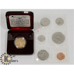 1981 CANADA COIN SET, 1992 COMMEMORATIVE LOONIE