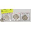 Image 1 : LOT OF 3 CANADA 50 CENT COINS, 1943, 1944, 1947