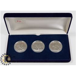 LOT OF 3 CANADA $1 COINS, 1975, 1976