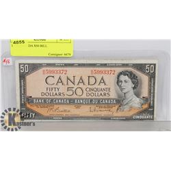 1954 CANADA $50 BILL