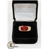 Image 1 : MENS RUBY RING SIZE 10.