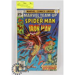 VINTAGE MARVEL TEAM UP-SPIDERMAN AND IRONMAN