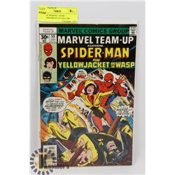 VINTAGE MARVEL TEAM UP-SPIDERMAN PLUS YELLOW