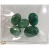 Image 1 : #58-GREEN  EMERALD GEMSTONE 46CT