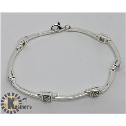 SILVER CUBIC ZIRCONIA  BRACELET