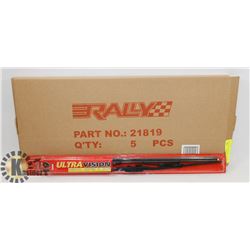 BOX OF 5 ULTRAVISION 19" WIPER BLADES.