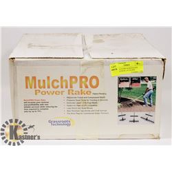 NEW MULCH PRO POWER RAKE PREMIUM PACK, ATTACHES
