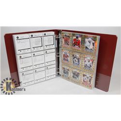 BINDER OF OVER 350 OPEECHEE 2001-2010 HOCKEY CARDS
