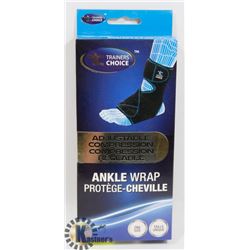 TRAINERS CHOICE ADJUSTABLE COMPRESSION ANKLE WRAP